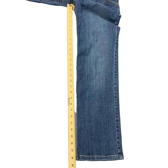 Lands End Womens Fit 2 Straight Leg Medium Wash Mid Rise Blue Jeans Size 14​​ - Picture 7 of 7